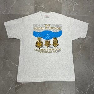Vintage Medal of Honor Recipients Graphic Tee Mens XL Short Sleeve Armed Forces